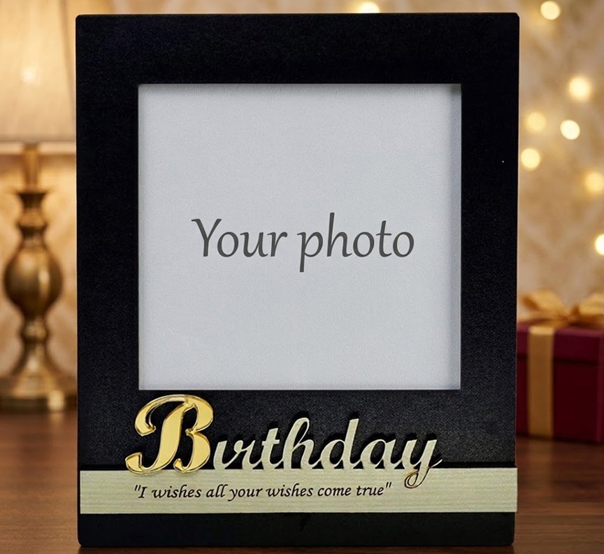 Birthday frame standee